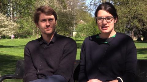 Paolo Patelli and Giuditta Vendrame still from interview