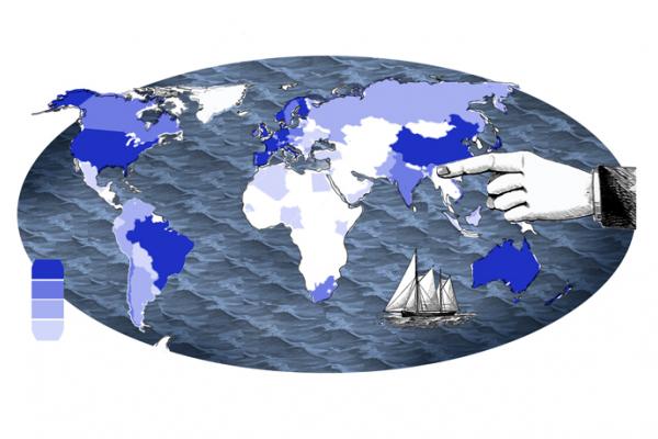 Open source world map
